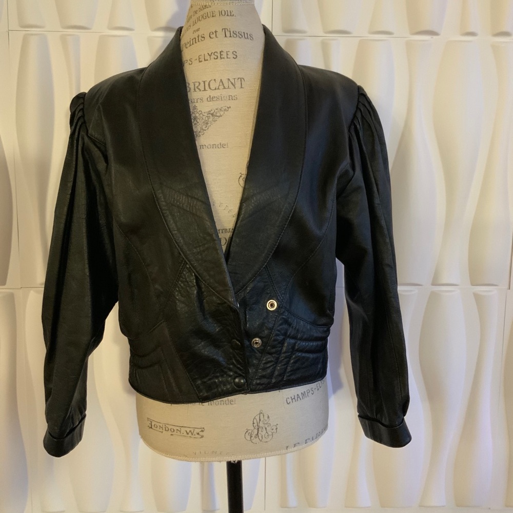 Vintage Mexican Made Leather Jacket